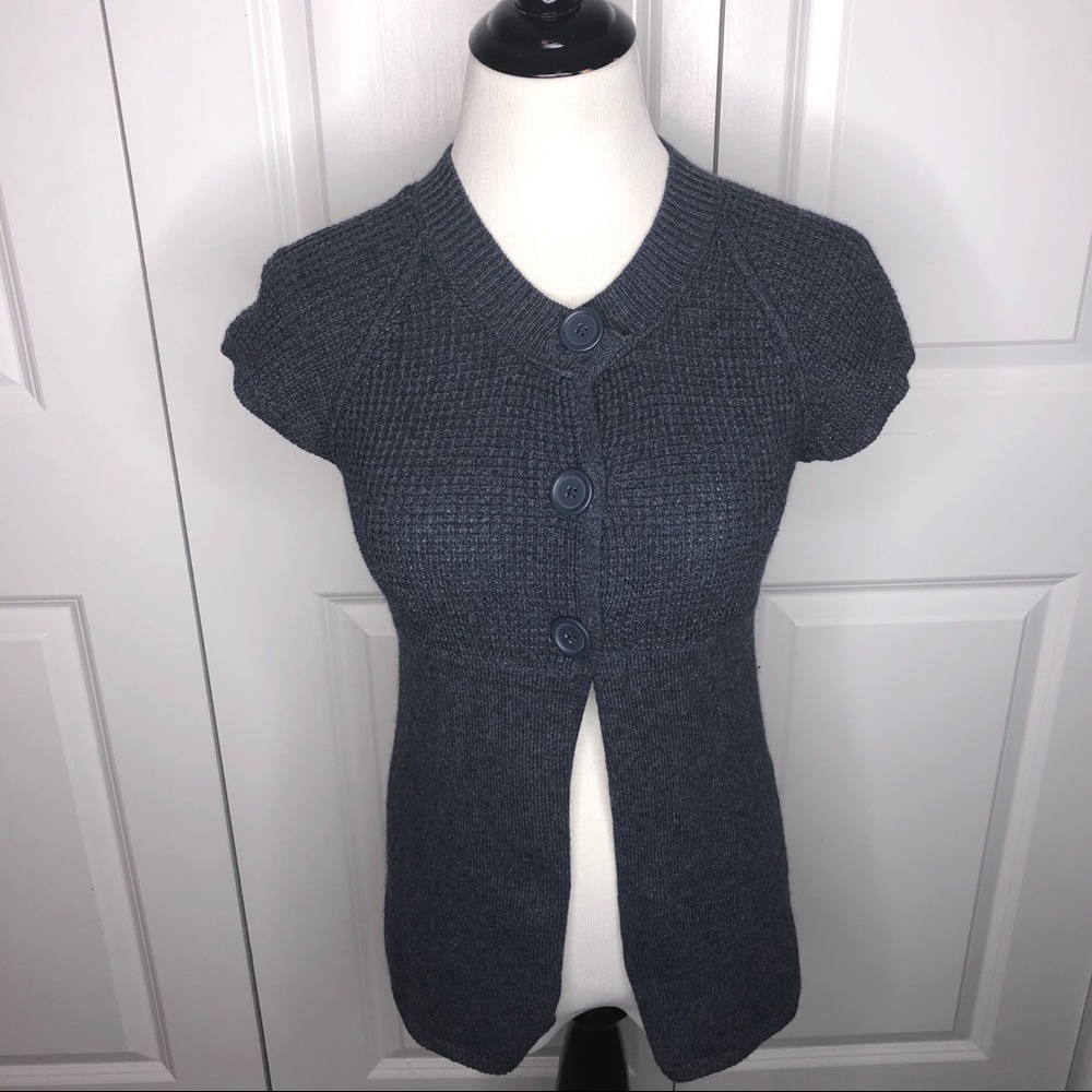 Mossimo Supply Co. Button Up Grey Sweater Medium
